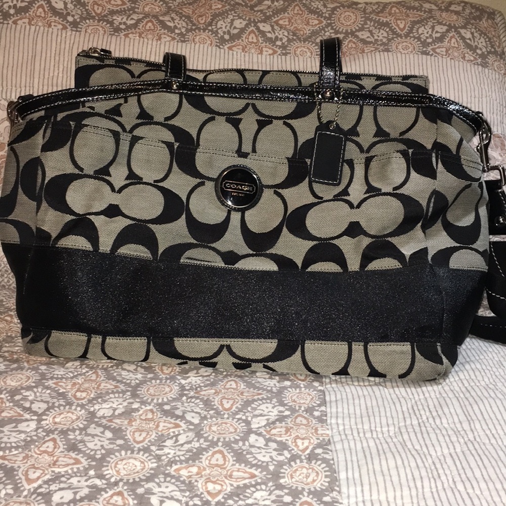 Authentic Coach Tote Diaper Bag